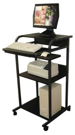 stand-up computer cart and desk