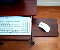 5806 desk with slide mouse tray