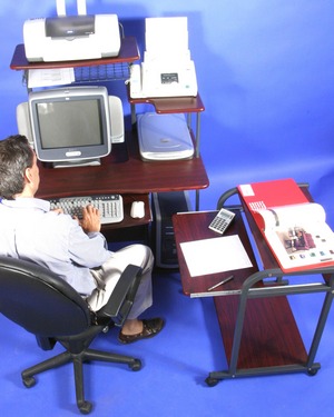 STA1031B and 5801 computer cart combo