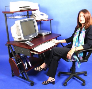 STS5806 24 Compact computer desk laptop desk for small spaces, bedroom,  dorm, home office – Oceanpointe Distributors Corporation