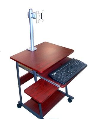 24 inch compact computer cart