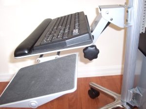 Mobo Chair Mounted Keyboard Tray Ergonomic Workstation